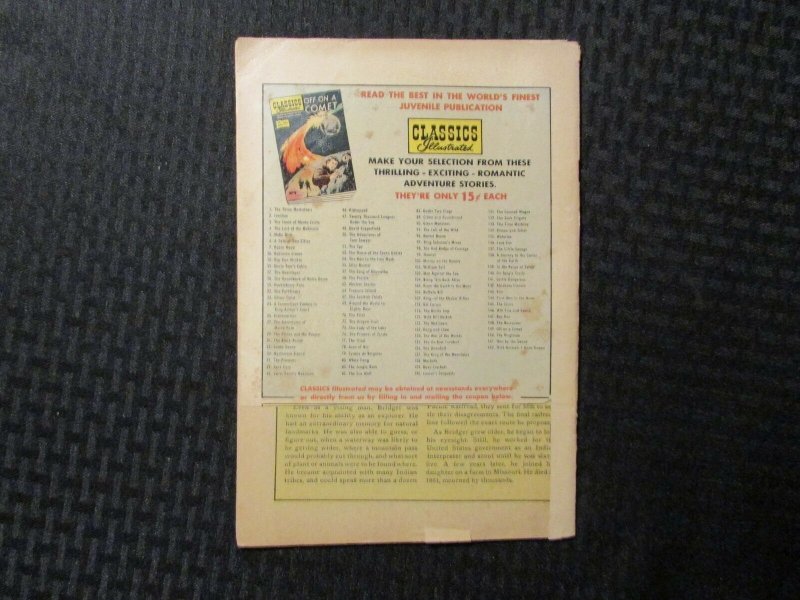 1956 CLASSICS ILLUSTRATED #131 GD1 1.8 The Covered Wagon