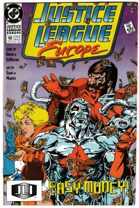 Justice League Europe #10 Flash | Power Girl | Captain Atom (DC, 1990)