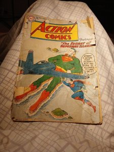 Action Comics 224 Dc Jan 1957 Silver Age classic cover Secret Of Superman Island