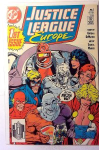 Justice League Europe #1 1989 DC Power Girl Captain Atom Flash Comic