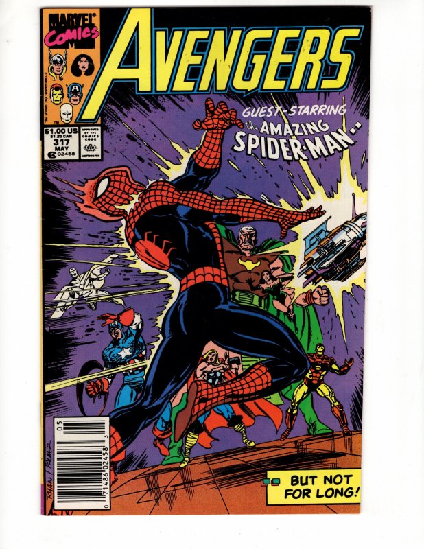 The Avengers #317 (1990) SPIDR-MAN APPEARANCE