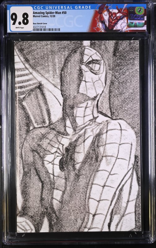 Amazing Spider-Man 50 Alex Ross Sketch Variant (2020) CGC 9.8