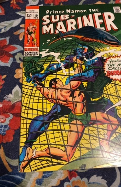 Sub-Mariner #10 (1969)the man called barracuda