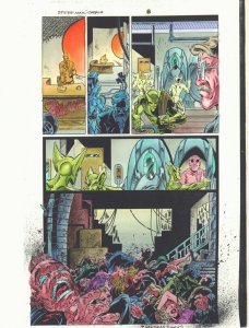 Spider-Man Maximum Clonage: Omega #1 p.8 Color Guide Art - Jackal John Kalisz