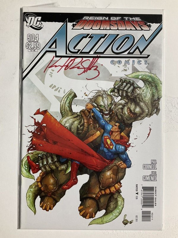 ACTION COMICS 904 SIGNED BY KENNETH ROCAFORT NM NEAR MINT DC COMICS  