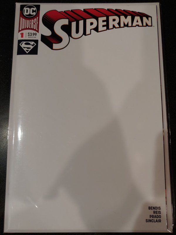 SUPERMAN #1  Blank Variant NM