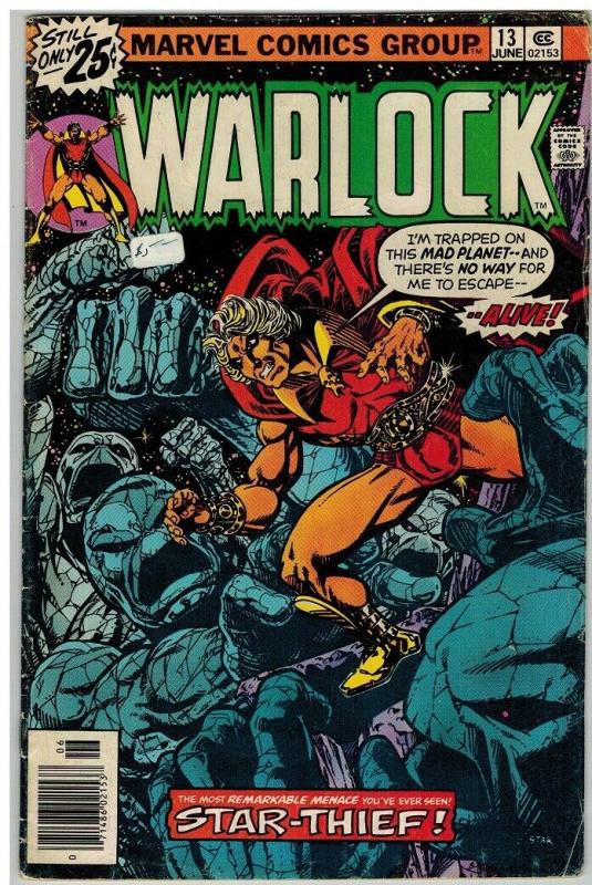 WARLOCK  (1972) 13 VG June 1976 STARLIN