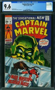 Captain Marvel #19 (Marvel, 1969) CGC 9.6