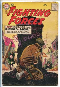 OUR FIGHTING FORCES #48-1959-DC-SILVER AGE-FROGMAN-GUNNER & SARGE-good