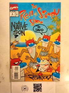 The Ren & Stimpy Show # 9 NM Marvel Nickelodeon SIGNED Fabian Nicieza 28 J236