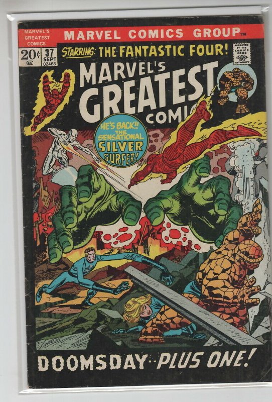 MARVELS GREATEST COMICS (1969 MARVEL) #37 VG+ A15185