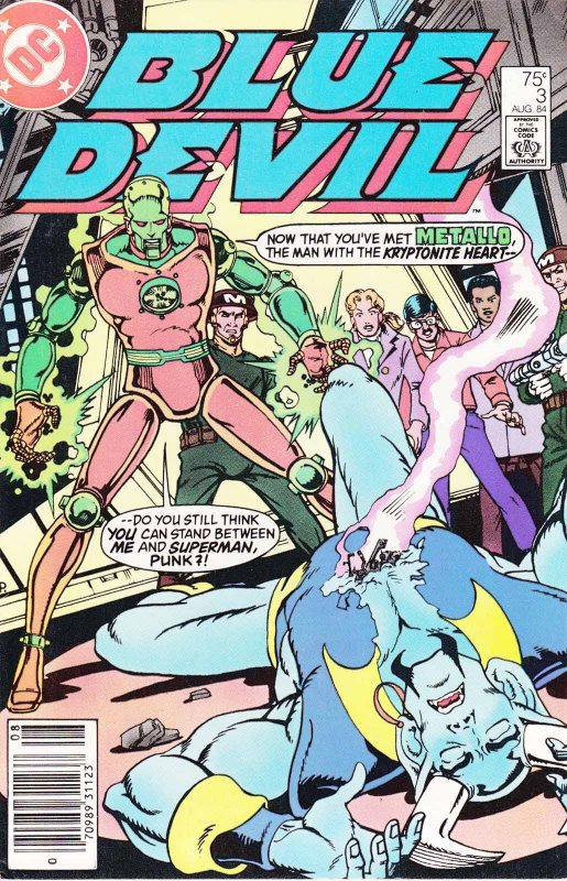 Blue Devil #3 (Newsstand) FN ; DC | Metallo