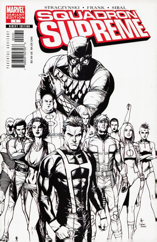 Squadron Supreme #1 Sketch Cover (2006) Squadron Supreme