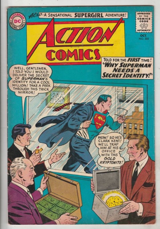 Action Comics #305 (Oct-63) FN+ Mid-High-Grade Superman