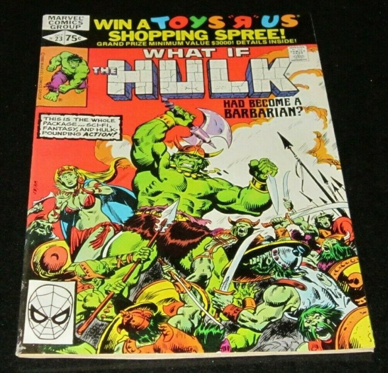 What if #23 FN+ 1980 Marvel Comic Incredible Hulk Barbarian Origin Eternals