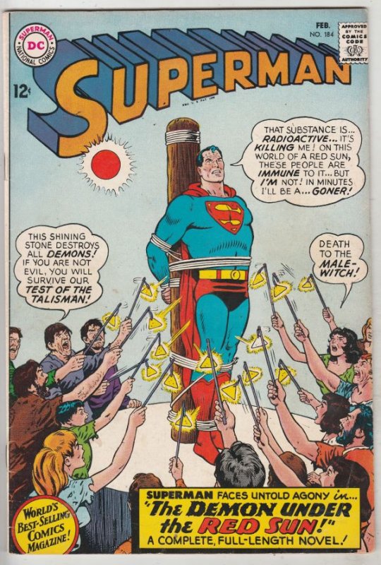 Superman #184 (Feb-66) VF High-Grade Superman