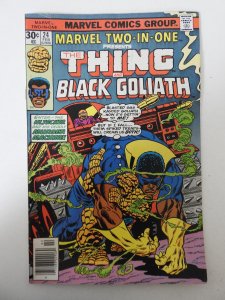 Marvel Two-In-One #24 VG Condition! Moisture wrinkle