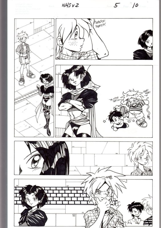 Ninja High School Vol. 2 #5 Page 10 Original Comic Book Art -Ben Dunn