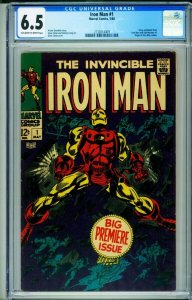 Iron Man #1 CGC 6.5 Marvel Comics Origin of Iron Man 2132014009