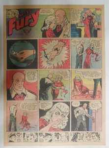 Miss Fury Sunday by Tarpe Mills from 3/12/1944 Size: 11 x 15  Very Rare Year #4