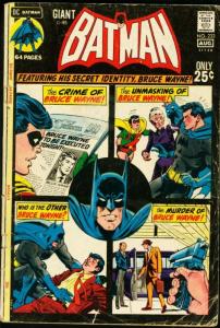 BATMAN #233-1971-DC-GIANT ISSUE-good G