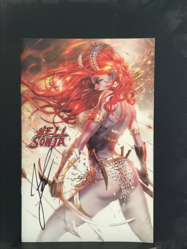 Hell Sonja #3 Cover Q signed by Jamie Tyndall with COA