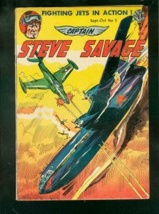 CAPTAIN STEVE SAVAGE #5-1954-KOREAN WAR PRE-CODE CRIME  VG- 