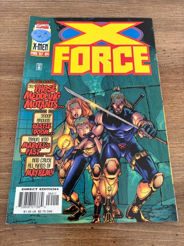 Lot Of 3 X-Force Marvel Comic Books # 63 64 65 VF-NM X-Men  9 J456