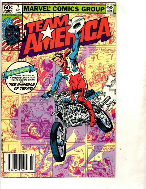 10 Team America Marvel Comics # 4 5 6 7(2) 8 9 10 11(2) WS5