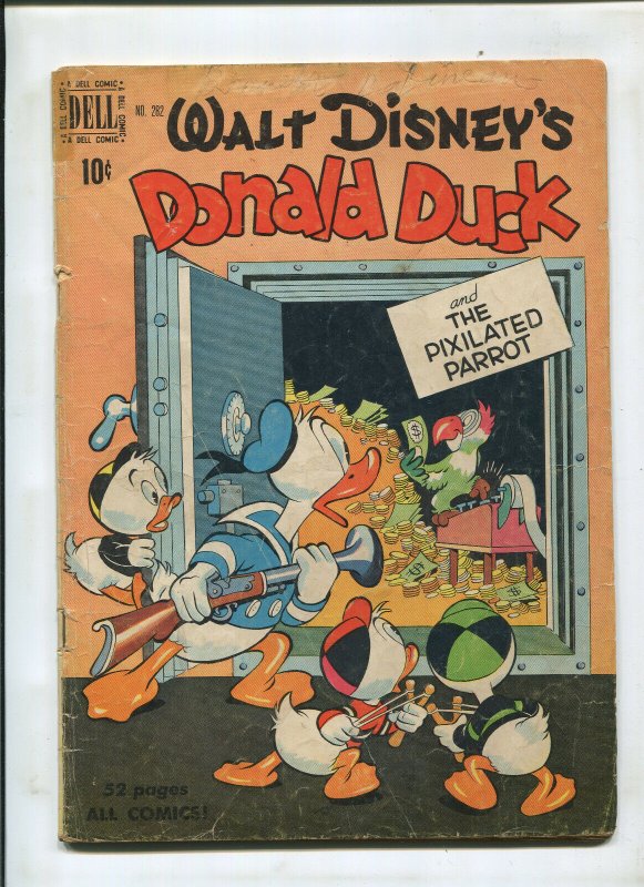 DELL FOUR COLOR #282 (3.5) THE PIXILATED PARROT! CARL BARKS ART!