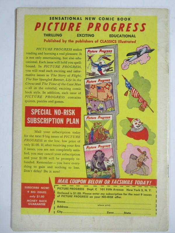 CLASSIC ILLUSTRATED #126 (VG) THE DOWNFALL (1ST Edition, NO HRN) May 1955 