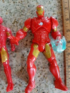 2012 Hasbro Marvel Legends Iron Man 6.5” Action Figure + bonus figure used 