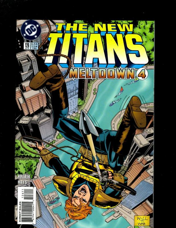 8 The New Titans DC Comics Comic Books #123 124 125 126 127 128 129 130 J369