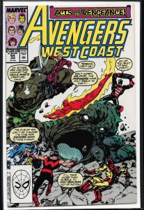 Avengers West Coast #54 (1990) West Coast Avengers / Avengers West Coast