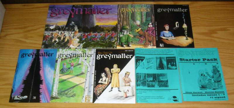 Greymatter Starter Pack #1 VF/NM contains #1-7 - issue #1 is signed - rare set