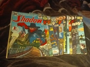 THE SHADOW #1-#12 Dc 1973  COMPLETE SET BRONZE AGE Lot COMICS MICHAEL KALUTA ART