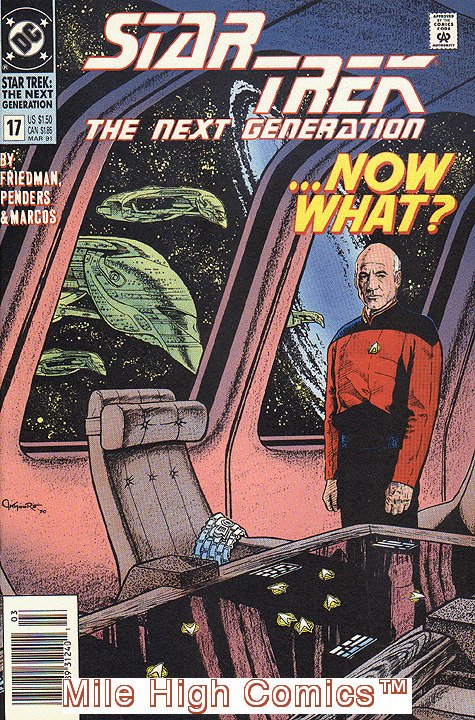 STAR TREK: THE NEXT GENERATION (1989 Series)  (DC) #17 NEWSSTAND Fine