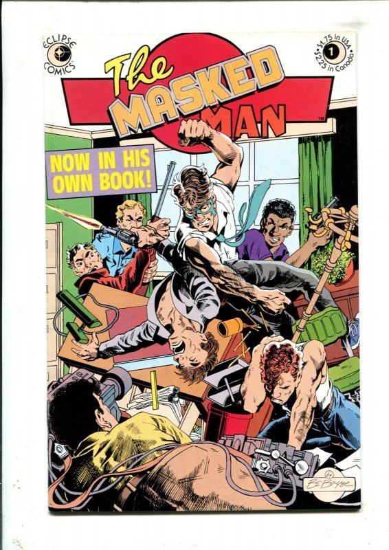 Eclipse 3PC LOT #1 - Masked Man/Strike vs Sgt Strike/Air Maidens (7.5/8.0) 1984