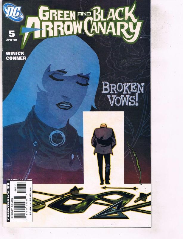 5 Green Arrow & Black Canary DC Comic Books #1 2 3 4 5 Lantern Batman Flash MS21