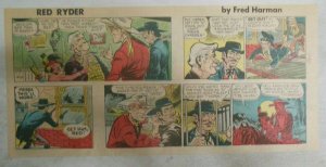 Red Ryder Sunday Page by Fred Harman from 6/15/1958 Third Page Size! Western
