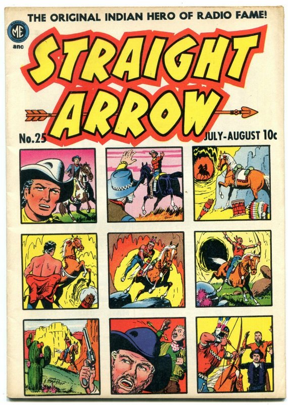 Straight Arrow #25 1952- Golden Age Western- Ghost of Hiawatha VF