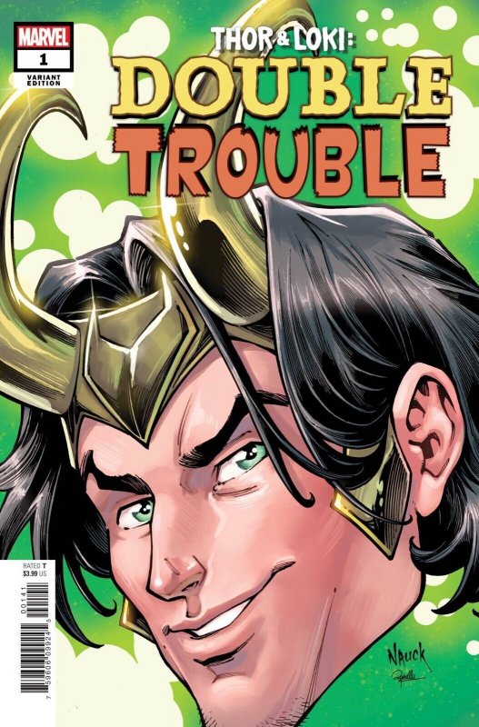 Thor And Loki Double Trouble #1 Nauck Headshot Variant Marvel 2021 EB155