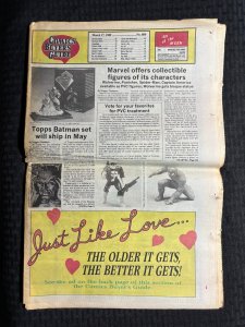 1989 COMICS BUYERS GUIDE Newspaper #800  VG 4.0 Batman Topps Cards Roger Rabbit