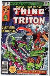 Marvel Two-in-One #65 (1980) Triton [Key Issue]