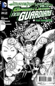 Green Lantern: New Guardians  20-B 1:25 Black and White Cover VF/NM