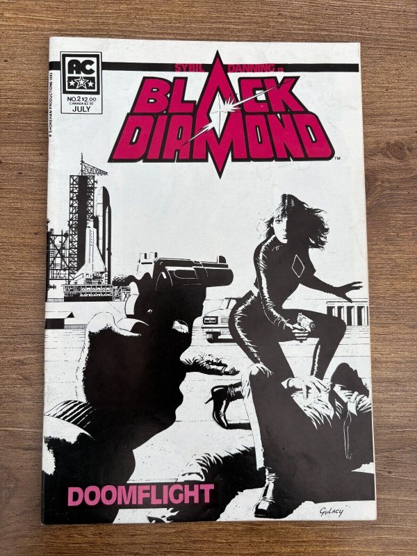 Black Diamond # 2 NM AC Comic Book Sybil Danning Doomflight Gulacy 19 J282