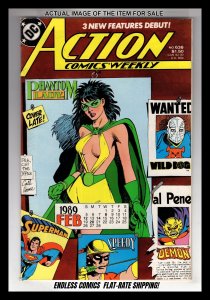 Action Comics #636 (1989) 9.0-9.2 The Phantom Lady! Golden Age Heroine! / EBI#2