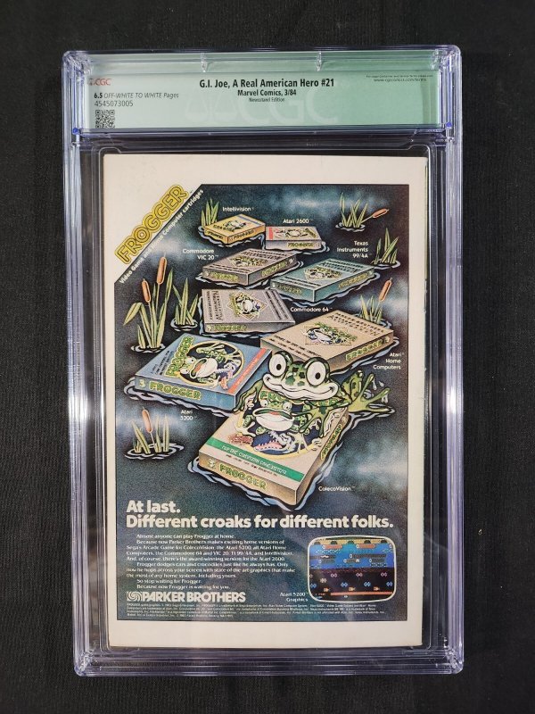 G.I. Joe ARAH #21 - 1st App Storm Shadow/Silent Issue (CGC Qualified 6.5) 1984