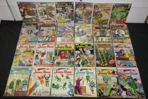 VINTAGE DC MID GRADE SILVER SUPERMAN'S PAL JIMMY OLSEN COMIC LOT 24pc 5.0-7.0