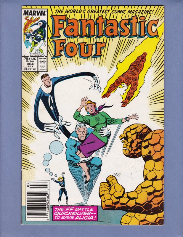 Fantastic Four #304 FN Marvel 1987